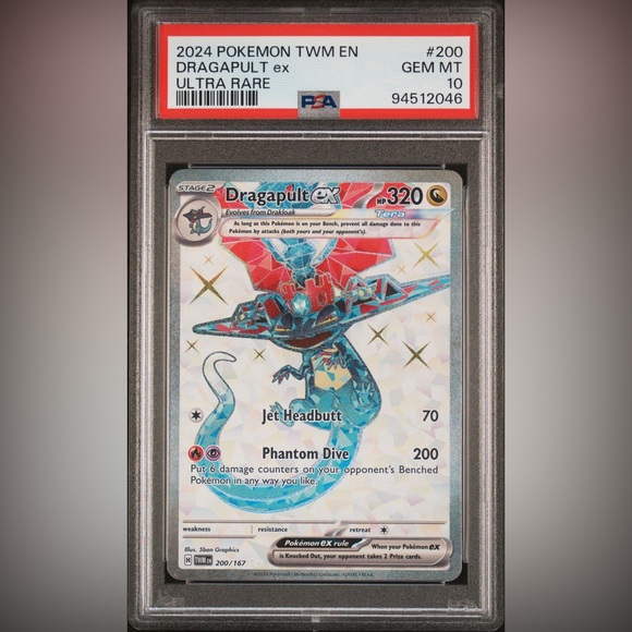 Dragapult Ex [Ultra Rare] 200/167 [PSA Gem Mint 10] Pokémon Twilight Masquerade - Picture 1 of 2